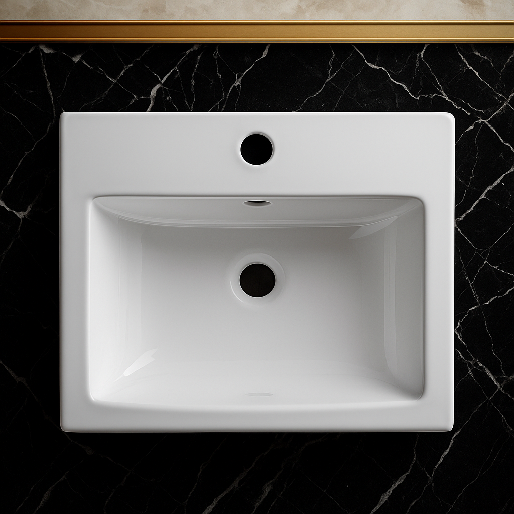 Lavabo Mural Rectangulaire Moderne