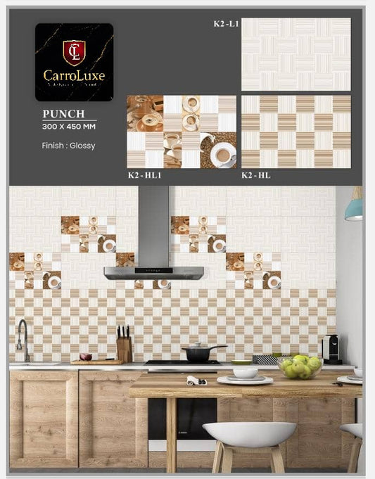 Carrelage Mural Cuisine PUNCH – 300x450 mm