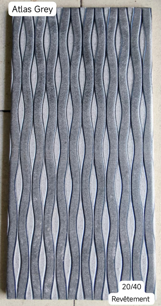 Carrelage Mur Atlas Grey – 20x40 cm