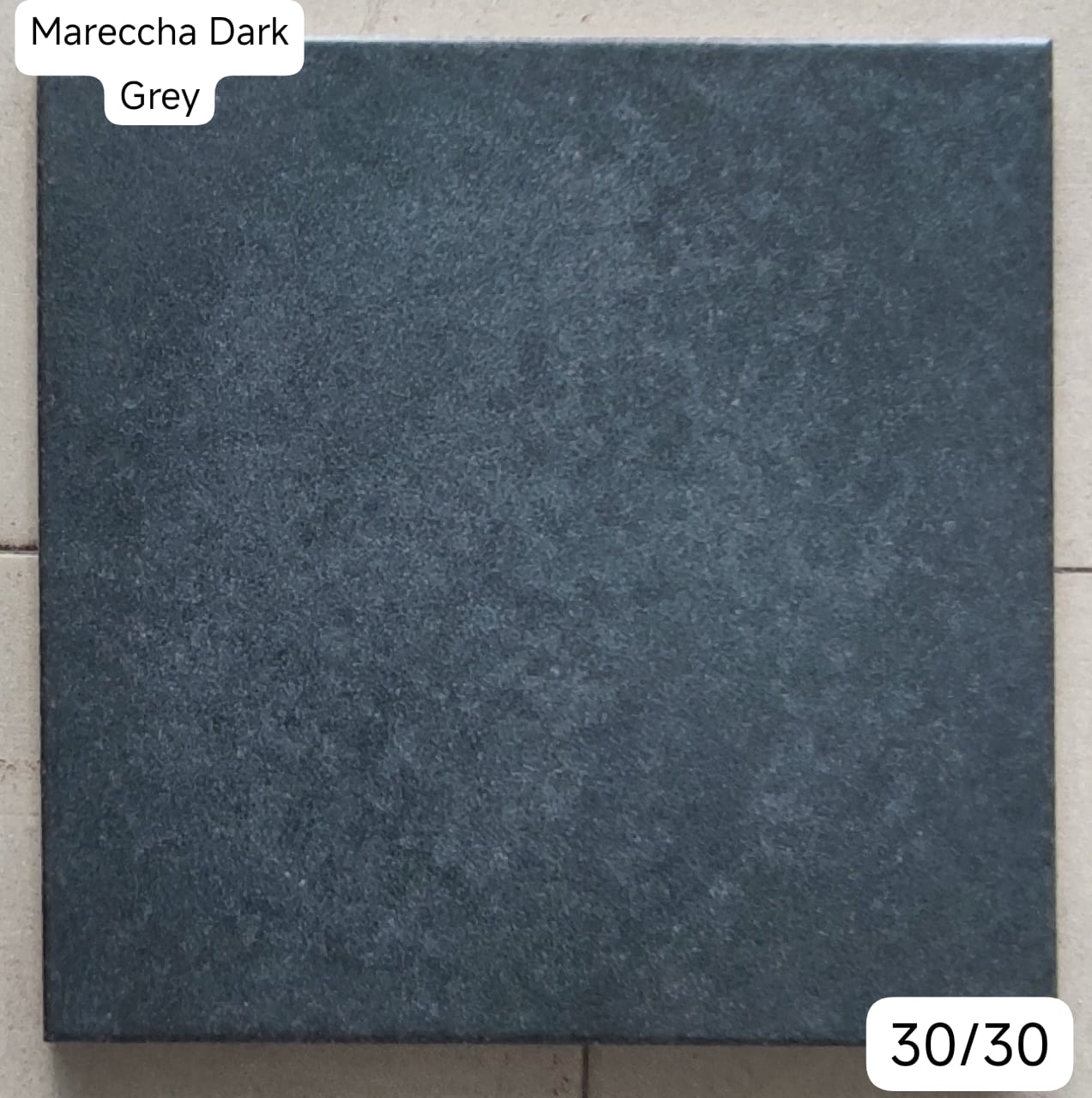 🔹 Carreau Mareccha Dark Grey 30x30 – Élégance Intemporelle 🔹