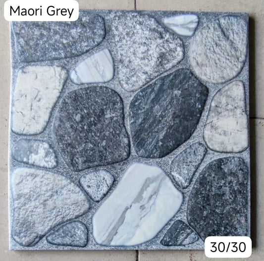 ✨ Carrelage Effet Pierre "Maori Grey" – Élégance Naturelle et Intemporelle