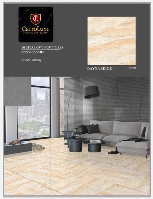 CarroLuxe Dayna Beige – Élégance Brillante en GVT-PGVT
