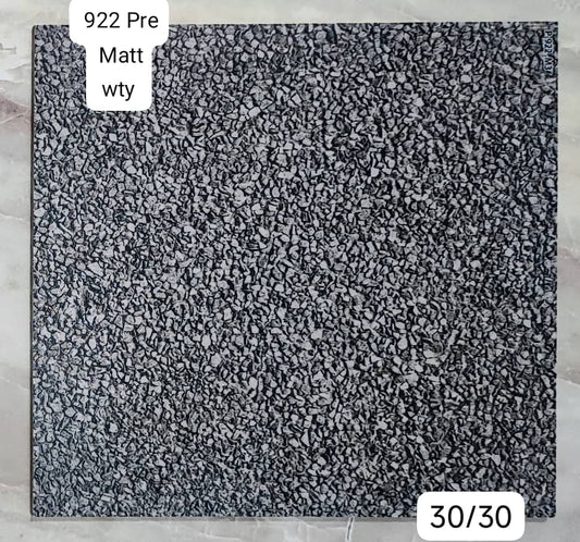 🖤 Carrelage 922 Pre Matt - Élégance Minérale et Moderne📏 Format : 30x30 cm | 🧱 Idéal pour le sol