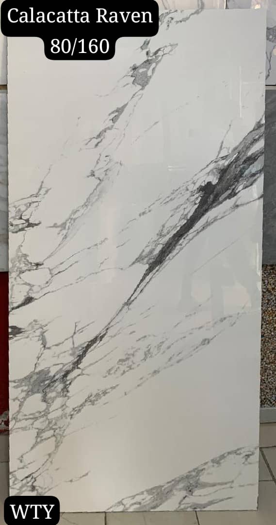 ✨ Calacatta Raven 80x160 – Élégance Intemporelle pour vos Murs & Sols