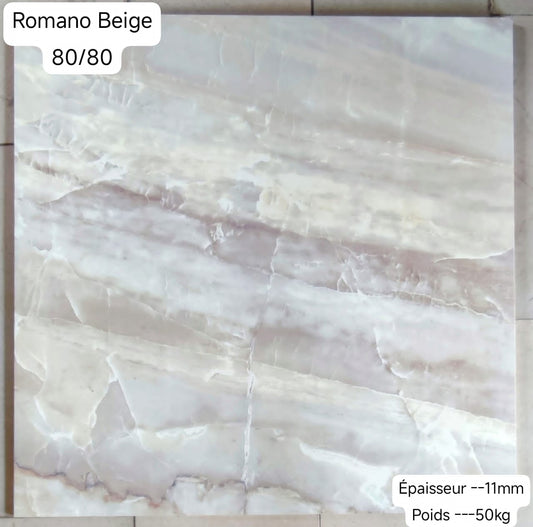 ✨ Romano Beige 80x80 – Élégance Naturelle pour un Intérieur Haut de Gamme ✨