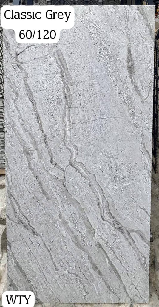 ✨ Carrelage "Classic Grey" 60x120 cm – Élégance intemporelle pour murs et sols ✨