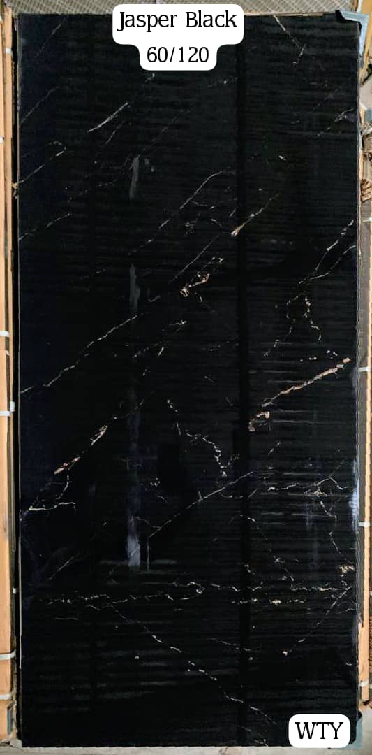 Élégance Absolue avec le Carrelage Jasper Black 60x120 – Luxe Intense pour Sols & Murs