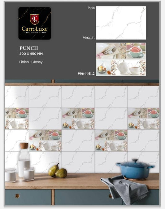 Élégance Gourmande – Carreaux Muraux Glossy 9064