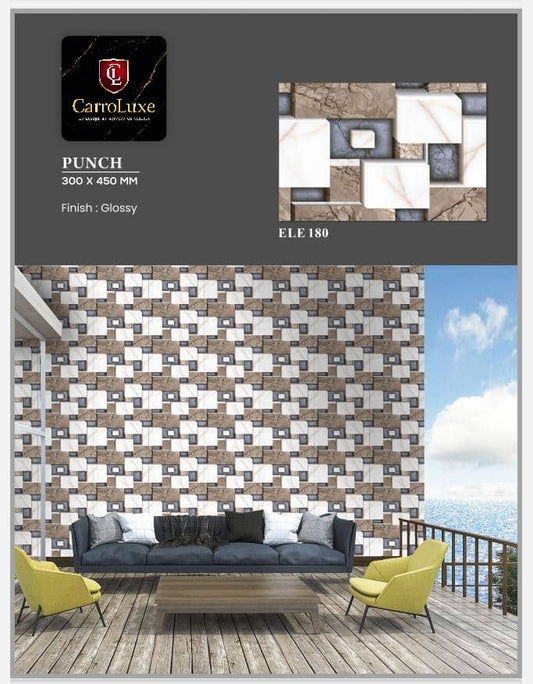 Élégance Architecturale – Carrelage Mural Glossy ELE 180 Modèle 30/45