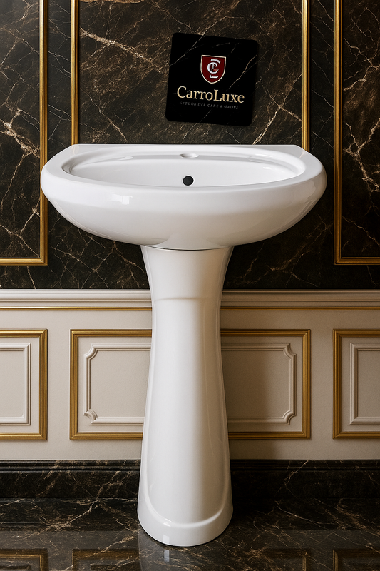Apportez une touche de sobriété et de modernité à votre salle de bain avec le lavabo sur pied SOFIYA. Fabriqué en céramique de qualité, il combine design épuré et robustesse pour un usage durable.
