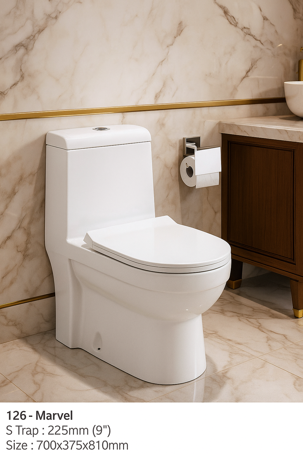 WC à Poser MARVEL – Design Compact et Élégan