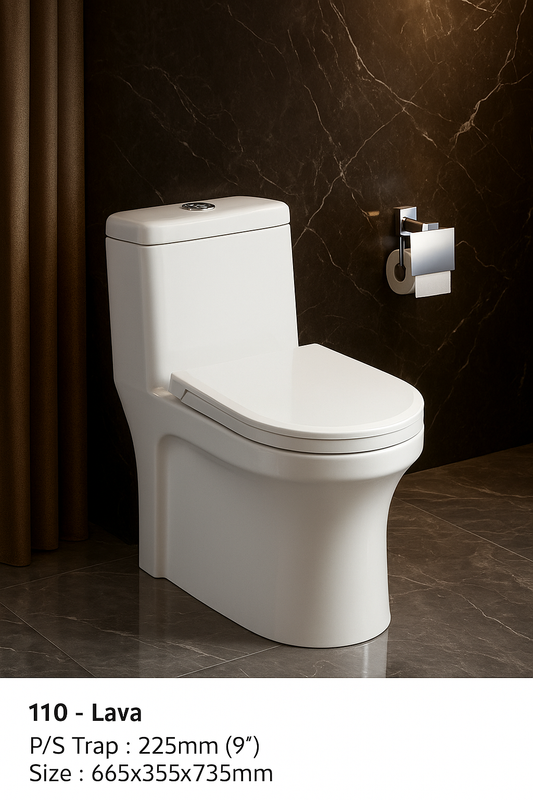WC à poser LAVA – Design Compact et Élégant